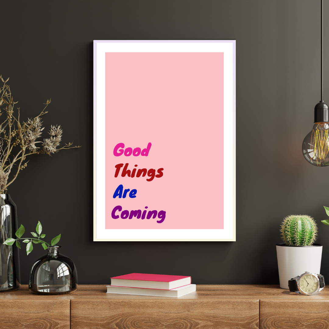 POSITIVE HORIZONS Wandposter mit Rahmen